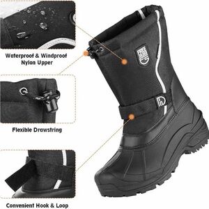 FREE SOLDIER INSULATED WATERPROOF NON-SLIP WINTER BOOTS W/REMOVABLE LINER 7